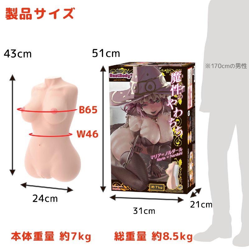 Sex doll-onahole-torso-Real Body + 3D Bone System Devil Yawachi Maria-8